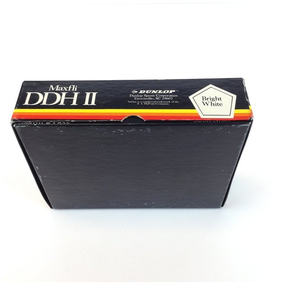 Dunlop Maxfli DDH II Tough To Cut Surlyn Bright White Box of 12 Golf Balls - Picture 13 of 13